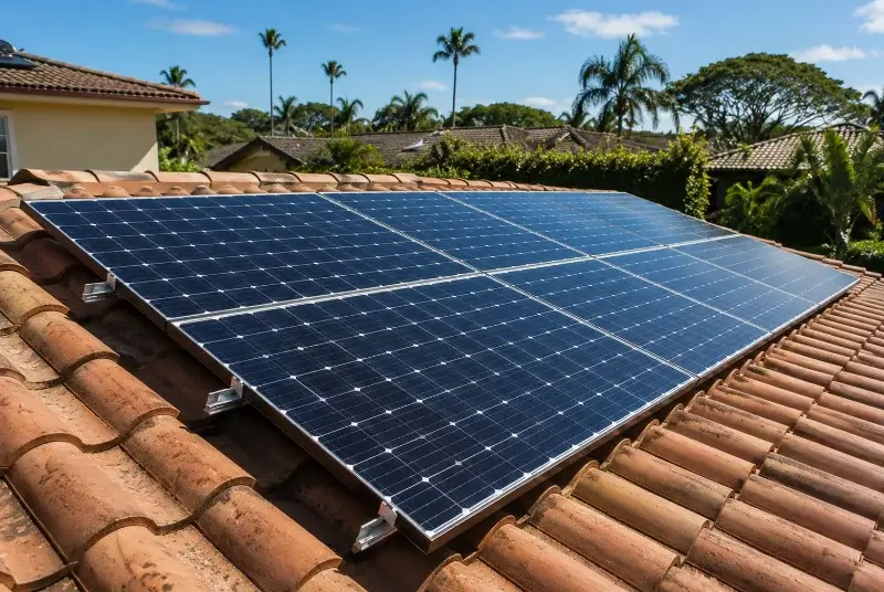 Installation de panneaux solaires à Erdeven